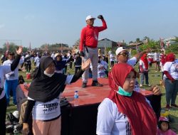 Ribuan Warga Ikuti Senam Massal PAC PDI Perjuangan Banguntapan
